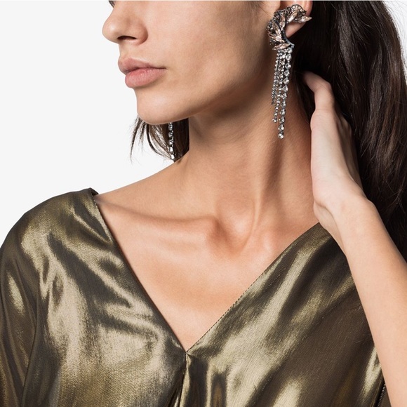 Anton Heunis｜Swaroski crystal-embellished drop earings - Picture 5 of 5